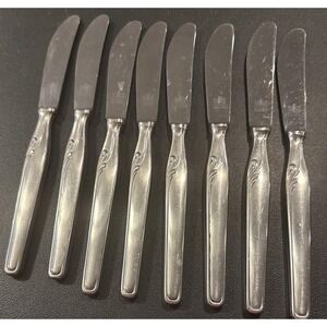 Pfeiffer Lungano Set Of‎ 8 Modern Hollow Knives Mangasil Stainless Steel Germany